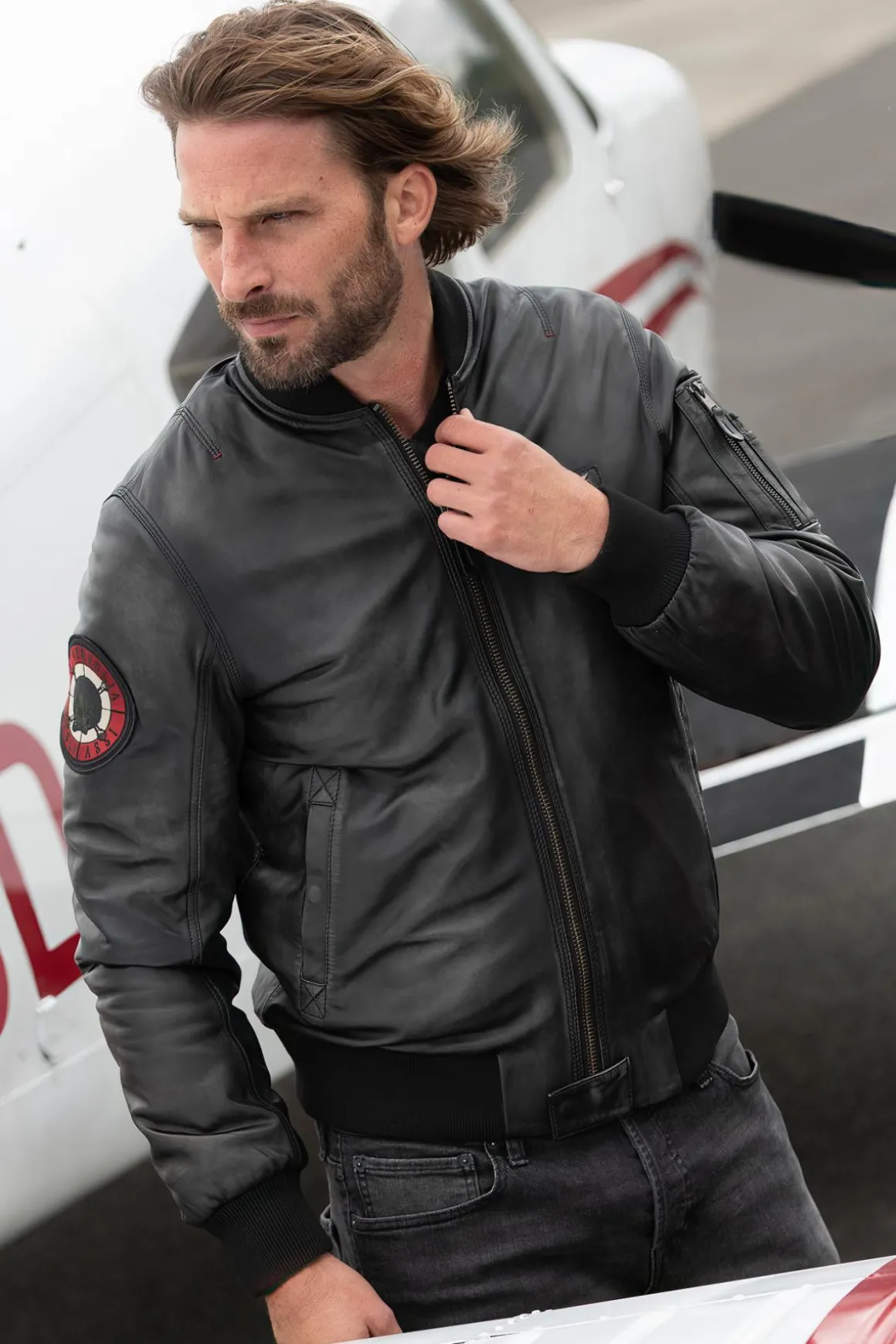 Blouson Homme Aeronautica Militare Pn956Pl247 00001 Nero