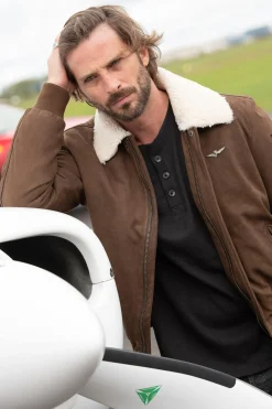 Blouson Homme Aeronautica Militare Pn948Pl248 00009 Chocolate