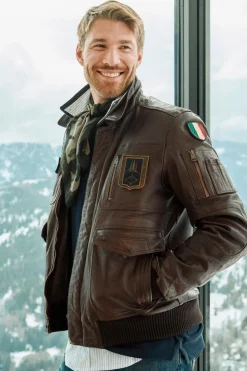 Blouson Homme Aeronautica Militare Pn5058U100839 00083 Marrone