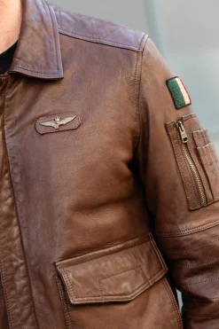 Blouson Homme Aeronautica Militare Pn0963U100839 00048 Tabacco