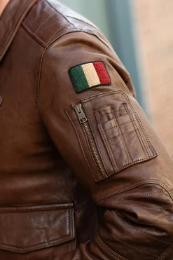 Blouson Homme Aeronautica Militare Pn0963U100839 00048 Tabacco