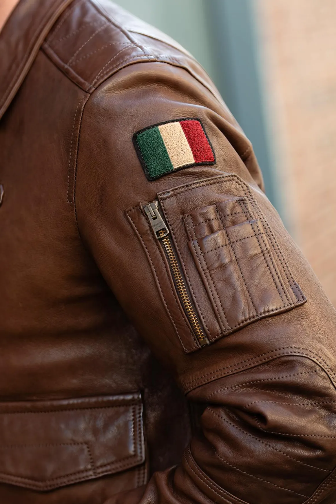 Blouson Homme Aeronautica Militare Pn0963U100839 00048 Tabacco