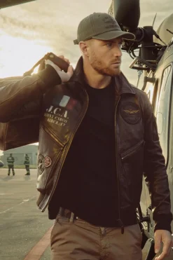 Blouson Homme Aeronautica Militare Pn5056U100839 00083 Marrone