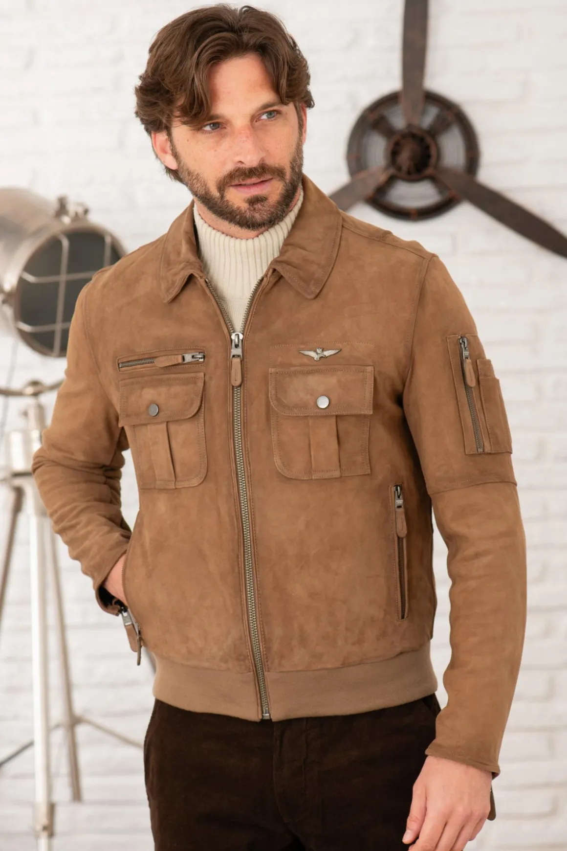 Blouson Homme Aeronautica Militare Pn5045Pl216 00061 Tortora