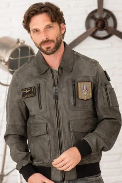 Blouson Homme Aeronautica Militare Pn5047Pl00300 00014 Fumo