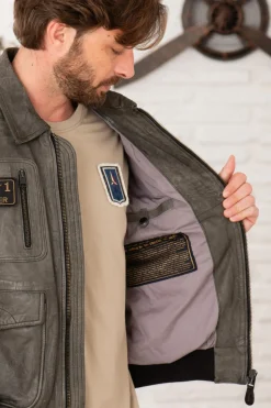 Blouson Homme Aeronautica Militare Pn5047Pl00300 00014 Fumo