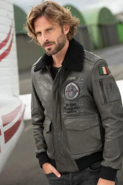 Blouson Homme Aeronautica Militare Pn953Pl147 00010 Antracite