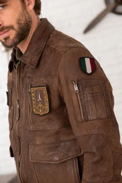 Blouson Homme Aeronautica Militare Pn5047Pl00300 00083 Marrone