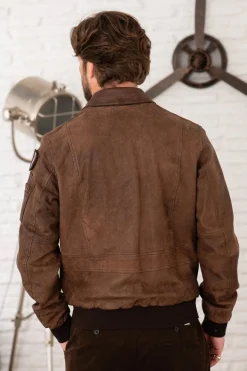 Blouson Homme Aeronautica Militare Pn5047Pl00300 00083 Marrone