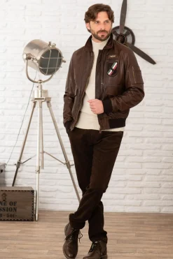Blouson Homme Aeronautica Militare Pn5048Pl147 00009 Chocolate