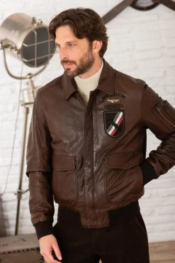 Blouson Homme Aeronautica Militare Pn5048Pl147 00009 Chocolate