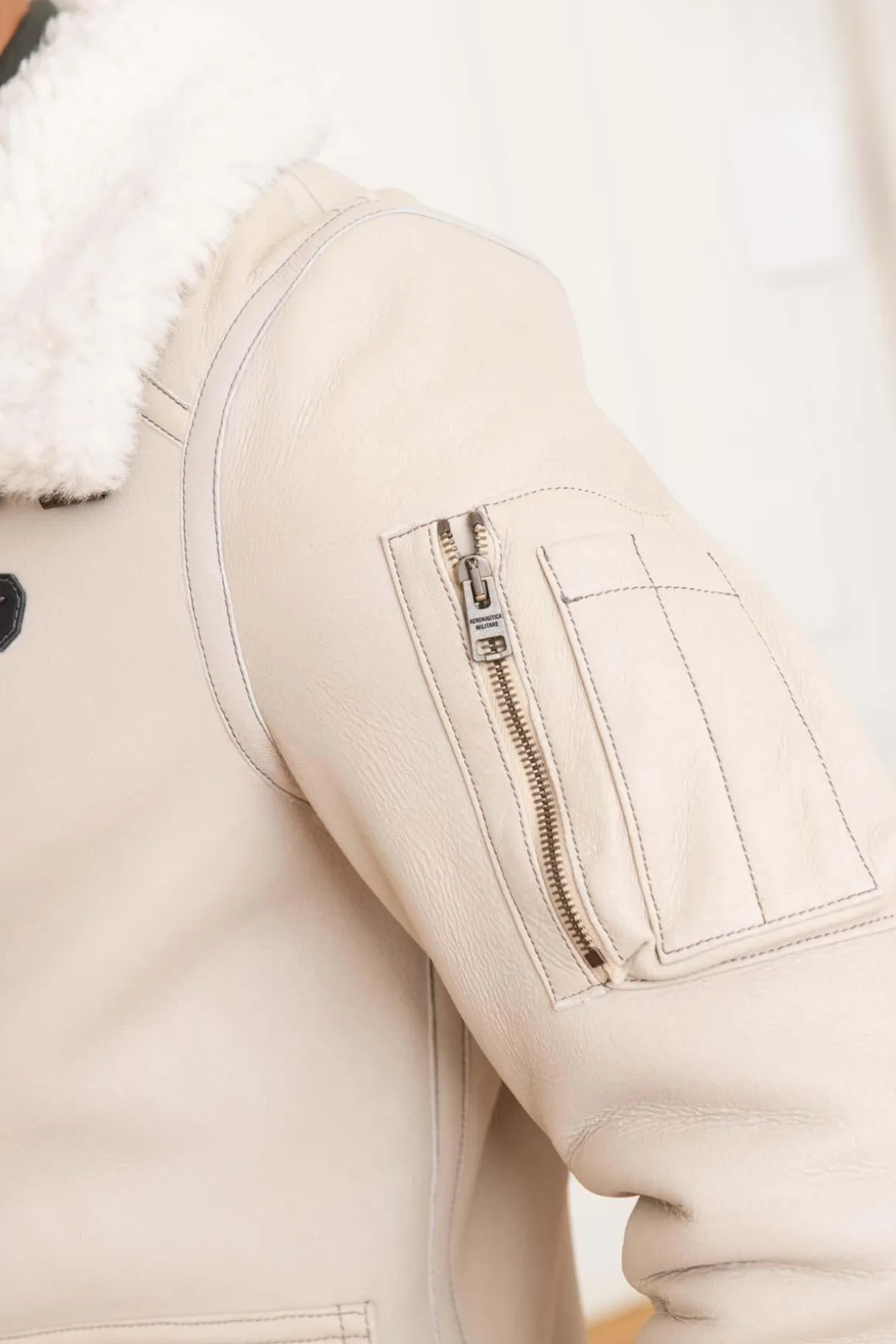 Blouson Homme Aeronautica Militare Pn1591876 Beige