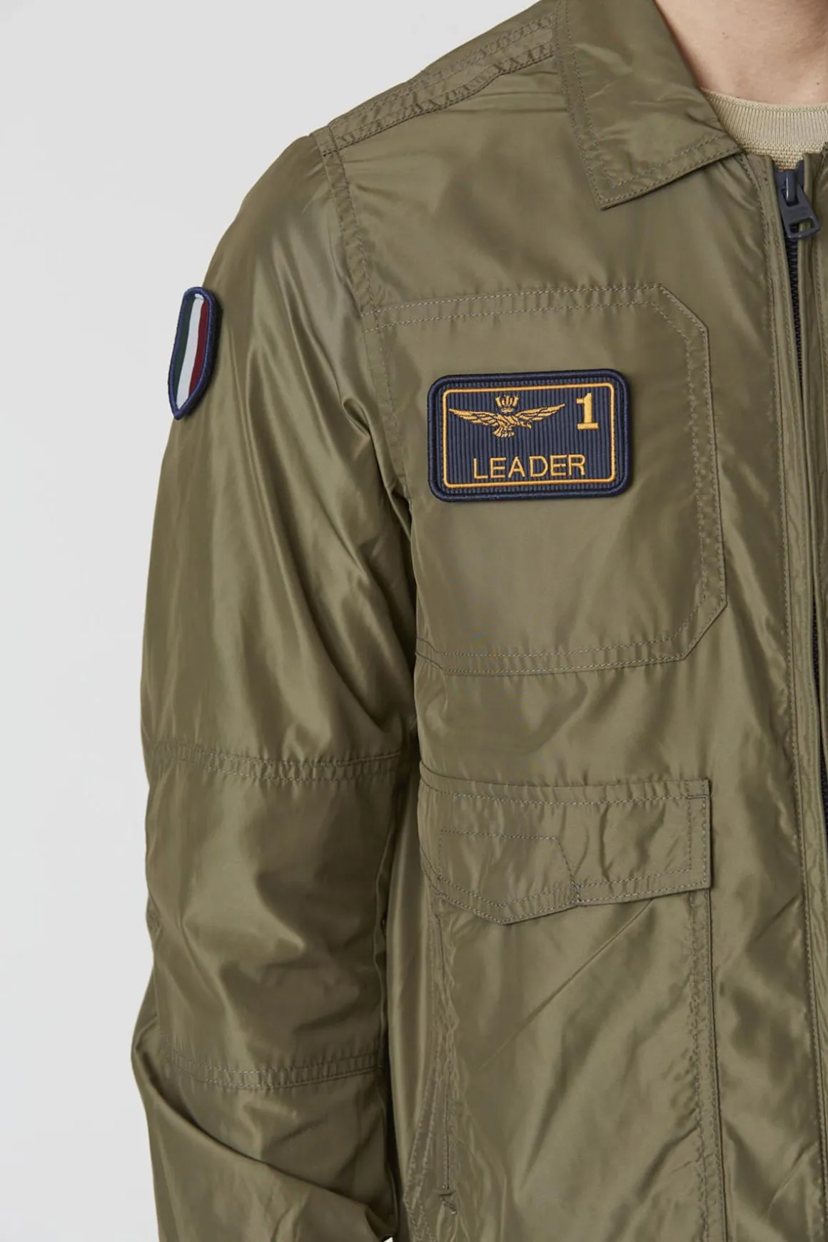 Blouson Homme Aeronautica Militare Ab2071Ct3081 07293 Military Olive