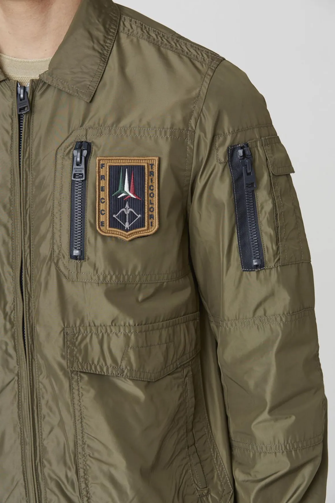 Blouson Homme Aeronautica Militare Ab2071Ct3081 07293 Military Olive