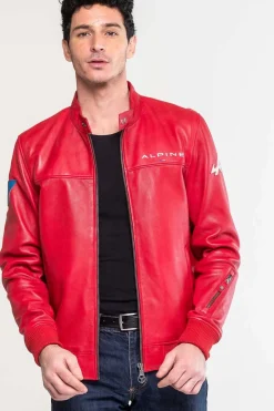 Blouson Homme Alpine Jean Sheep Crown Racing Red
