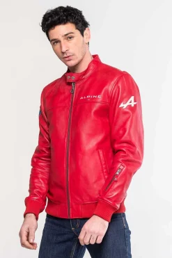 Blouson Homme Alpine Jean Sheep Crown Racing Red