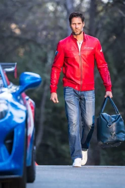 Blouson Homme Alpine Jean Sheep Crown Racing Red