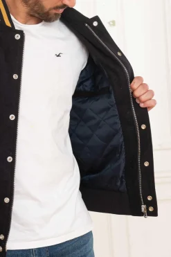 Blouson Homme American College Ac-17 Navy Beige