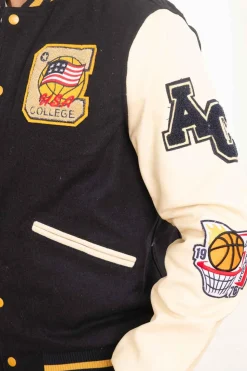 Blouson Homme American College Ac-17 Navy Beige