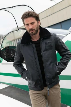 Blouson Homme Armée De L'air Et De L'espace Jet Atlas Navy