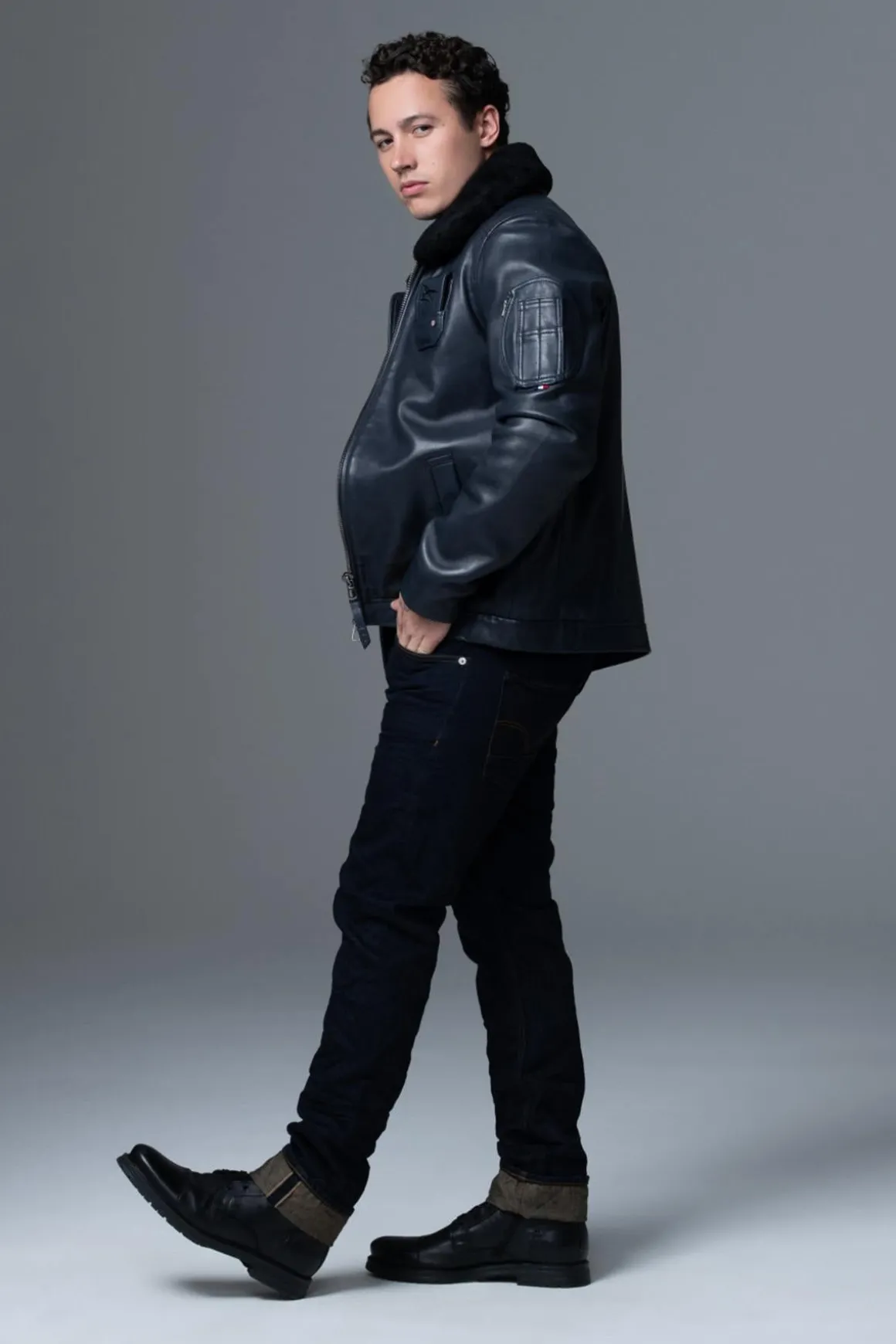 Blouson Homme Armée De L'air Et De L'espace Jet Atlas Navy
