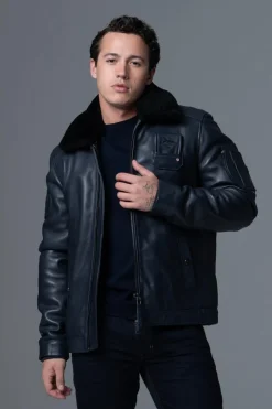 Blouson Homme Armée De L'air Et De L'espace Jet Atlas Navy