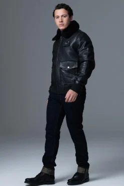 Blouson Homme Armée De L'air Et De L'espace Pilot Atlas Black