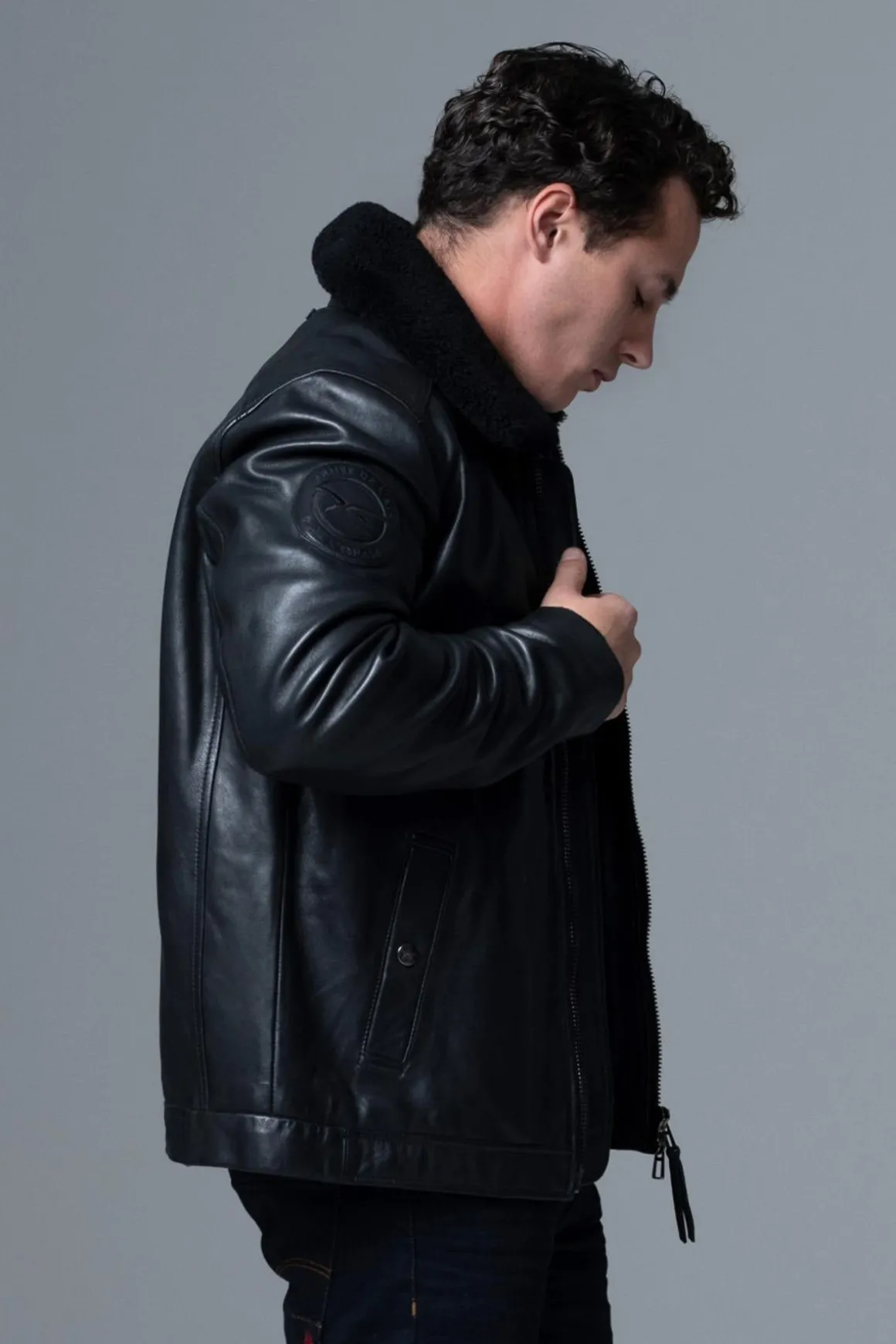 Blouson Homme Armée De L'air Et De L'espace Jet Atlas Black