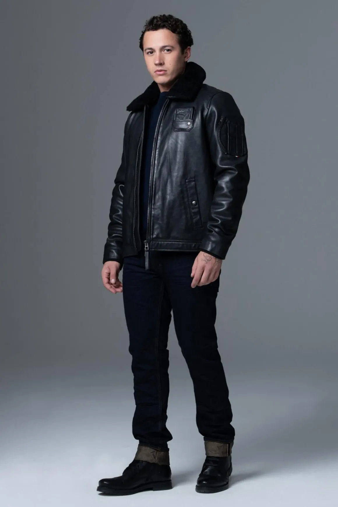 Blouson Homme Armée De L'air Et De L'espace Jet Atlas Black