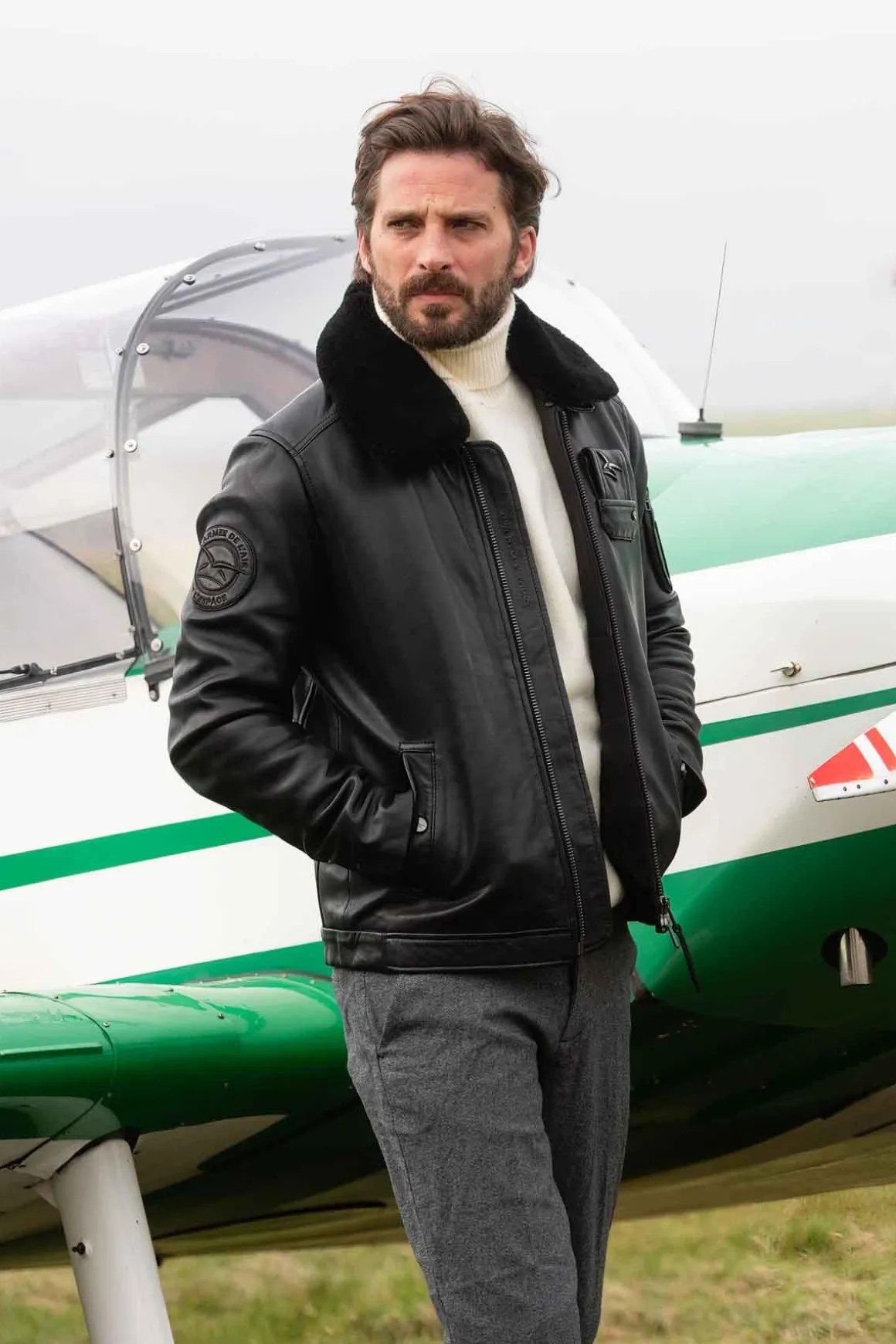 Blouson Homme Armée De L'air Et De L'espace Jet Atlas Black