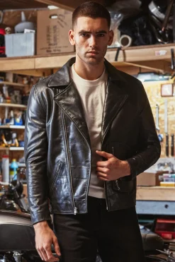 Blouson Homme Avi Leather D-Pocket Jacket