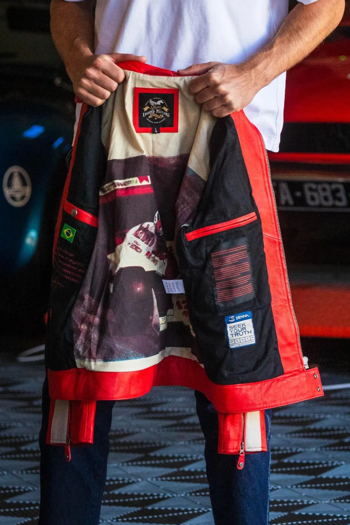 Blouson Homme Ayrton Senna Magic Senna Red Senna