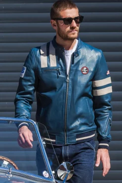 Blouson Homme Carroll Shelby Cobra Men Royal Blue