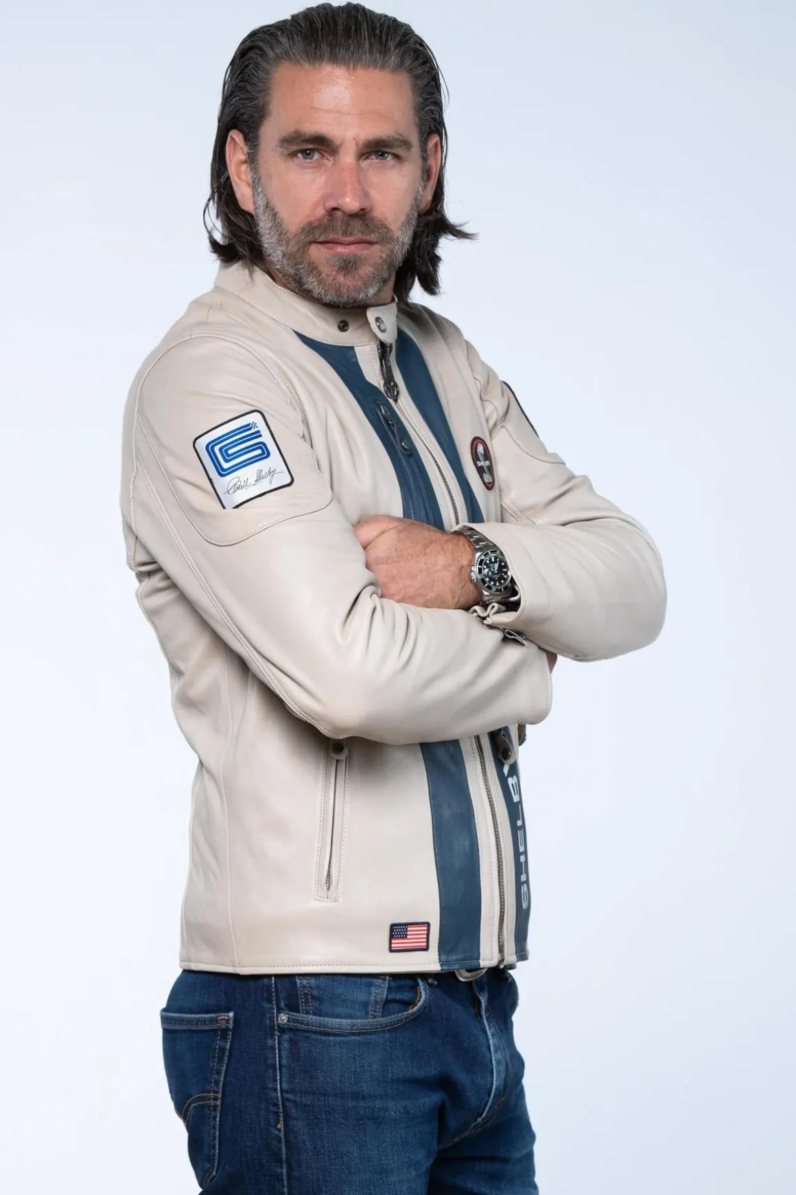 Blouson Homme Carroll Shelby Shelby Men Ecru