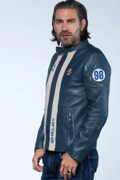 Blouson Homme Carroll Shelby Shelby Men Royal Blue