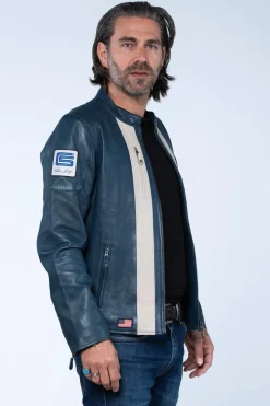 Blouson Homme Carroll Shelby Shelby Men Royal Blue