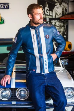 Blouson Homme Carroll Shelby Shelby Men Royal Blue