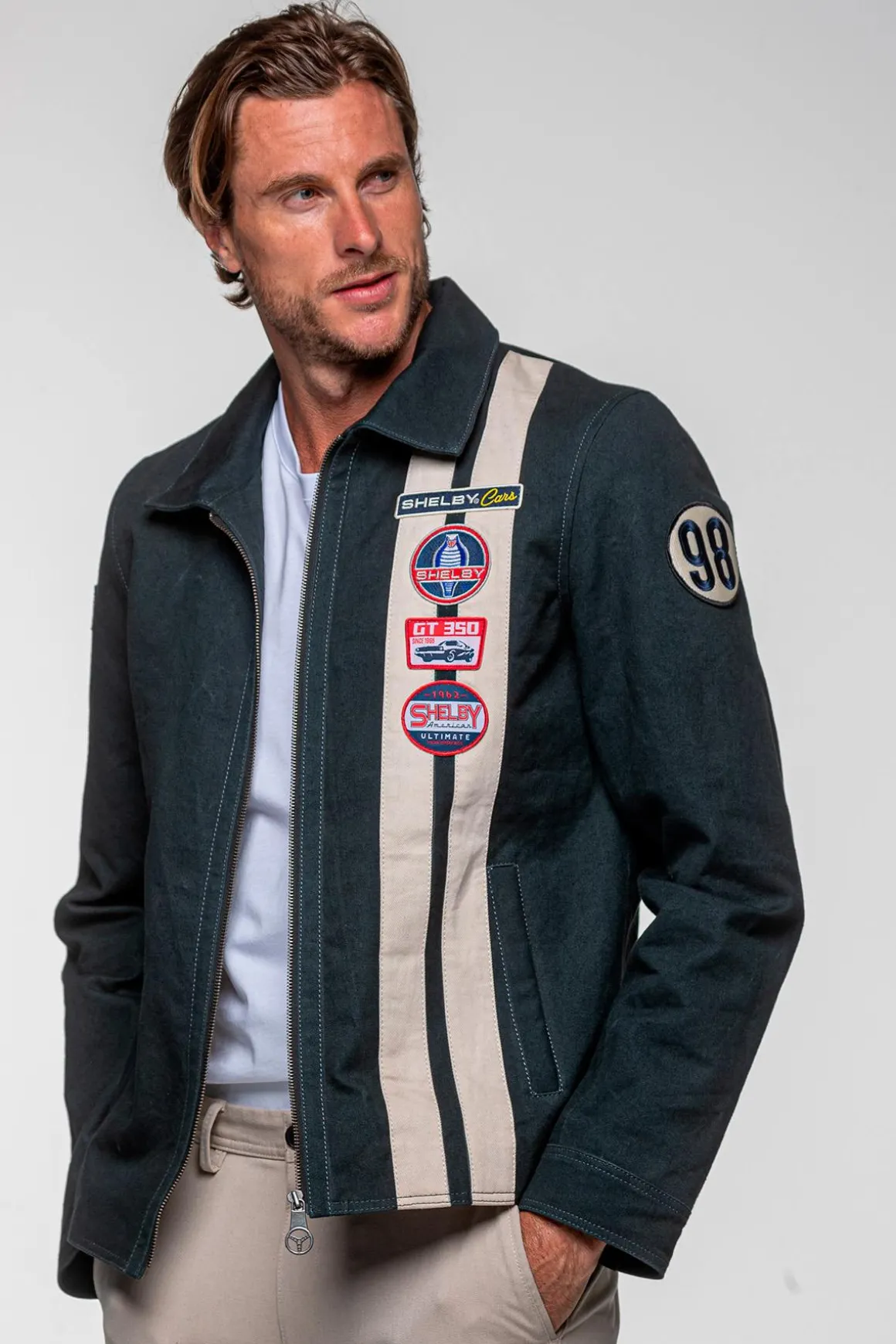 Blouson Homme Carroll Shelby Snake Navy