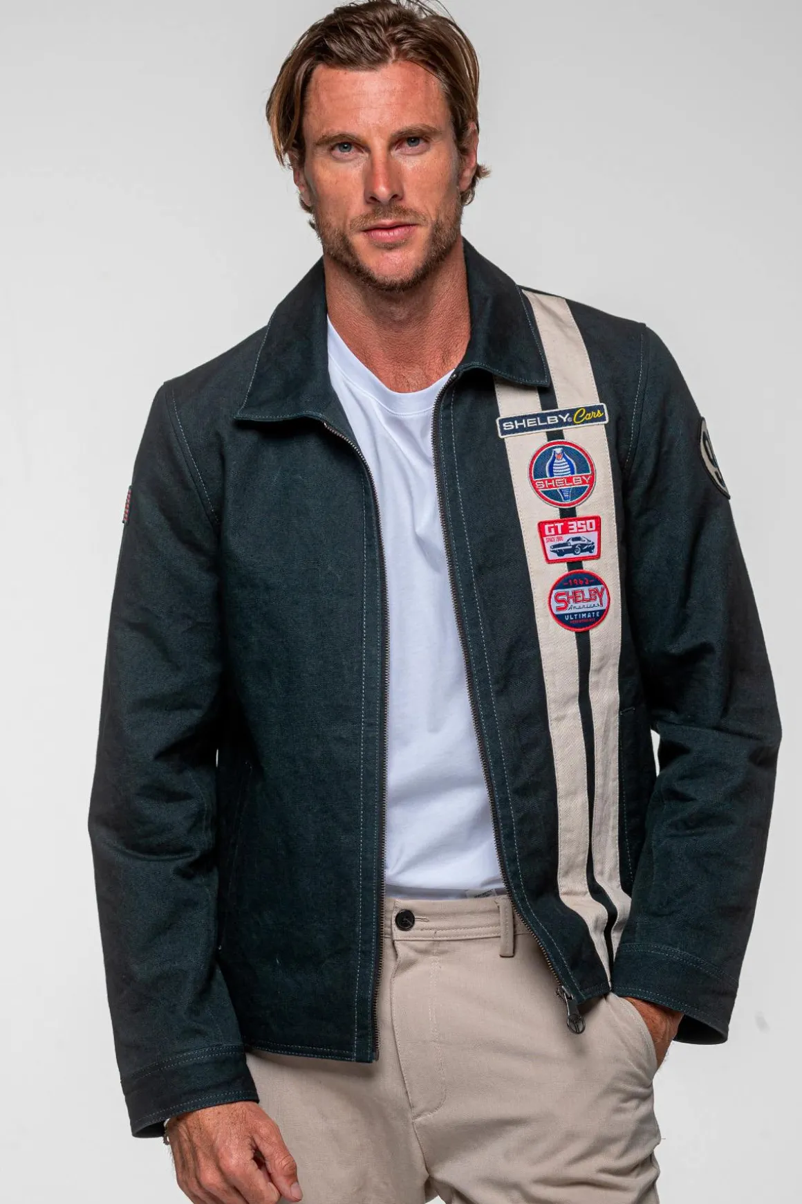 Blouson Homme Carroll Shelby Snake Navy