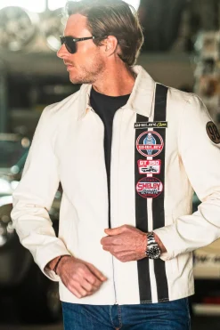 Blouson Homme Carroll Shelby Snake Ecru