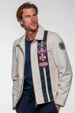 Blouson Homme Carroll Shelby Snake Ecru