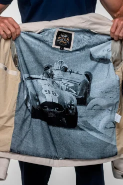 Blouson Homme Carroll Shelby Snake Ecru