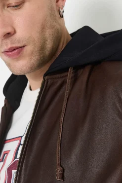 Blouson Homme Chevignon Djibril Cuir Cognac