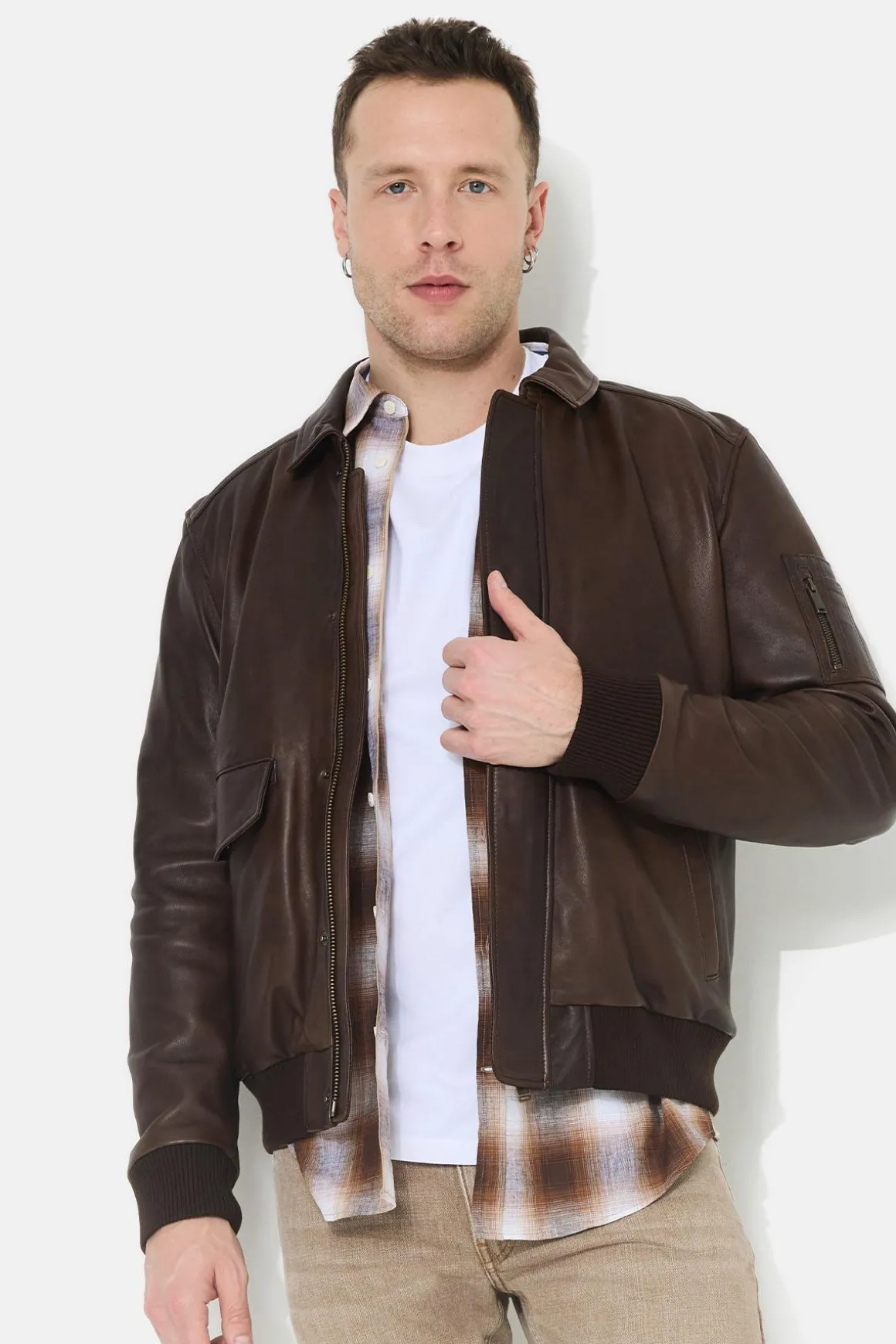 Blouson Homme Chevignon Dwight Marron Fonce