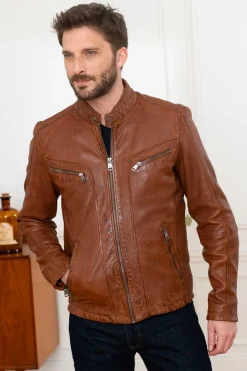 Blouson Homme Cityzen Antalya Cognac