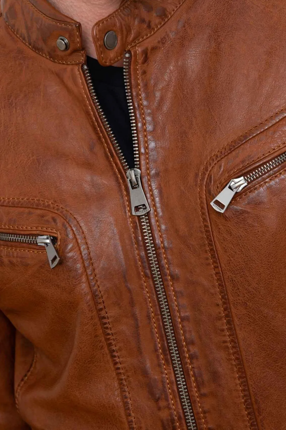 Blouson Homme Cityzen Antalya Cognac