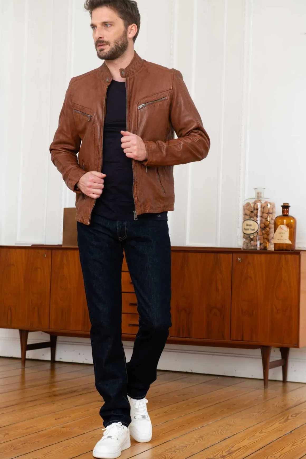 Blouson Homme Cityzen Antalya Cognac