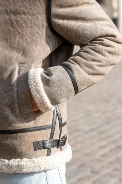 Blouson Homme Cityzen Bombardier Capuche Old Sable