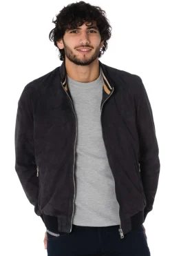 Blouson Homme Cityzen Eridan Goat Suede Navy Zz40