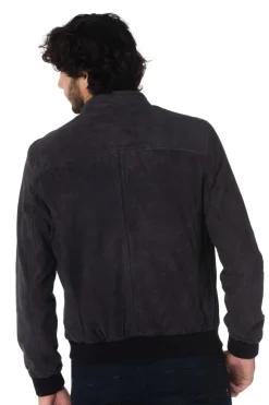 Blouson Homme Cityzen Eridan Goat Suede Navy Zz40